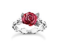 THOMAS SABO Anillo para mujer de plata 925 esmaltada 32029480, 56, Plata de ley, Sin piedras preciosas