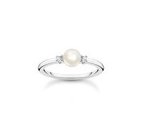 Thomas Sabo Anillo Perla con Piedras Plata de Ley 925 TR2370-167-14-50