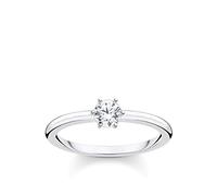 Thomas Sabo anillo piedra blanca plata plata de ley 925 TR2313-051-14-50