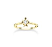 Thomas Sabo anillo tortuga plata bañada en oro TR2401-414-14-54