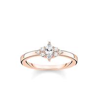 Thomas Sabo anillo vintage piedras blancas plata chapada en oro rosa TR2325-416-14-48