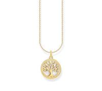 THOMAS SABO Cadena con colgante de árbol de amor de plata chapada en oro KE2220-427-39, talla única, Plata esterlina, No es una piedra preciosa