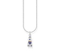 THOMAS SABO Cadena con colgante de cohete de plata de ley 925 KE2225-347-7, talla única, Plata esterlina, Circonia cúbica