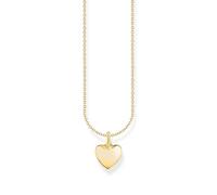 THOMAS SABO Cadena con colgante de corazón de plata chapada en oro KE2234-413-39, talla única, Plata esterlina, No es una piedra preciosa