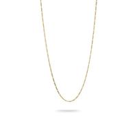 Thomas Sabo Cadena con colgante de diseño Fígaro, 40,00-45,00 cm, plata 925 reciclada, chapado en oro de 18 quilates, KE2329-413-39-L45V