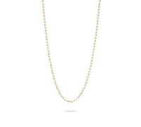 Thomas Sabo Cadena de charm Paperclip 40,00 - 45,00 cm, plata 925 reciclada, chapado en oro de 18 quilates, KE2328-413-39-L45V