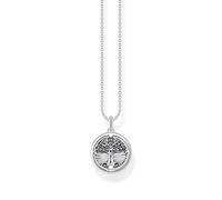 THOMAS SABO Cadena unisex Tree of Love de plata de ley 925 KE2137-643-21-L45v, 38-45 cm, Plata esterlina, Circonia cúbica