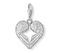 Thomas Sabo Charm Club Colgante charm para mujer con alas formando un corazón, plata de ley 925, 0613-001-12