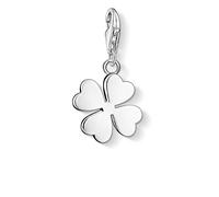 Thomas Sabo Charm Club Colgante charm para mujer en forma de trébol, amuleto de la suerte, plata de ley 925, 0884-001-12