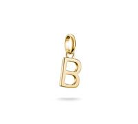 Thomas Sabo Charm Club Connect CC1208-413-39 - Colgante con letra B, chapado en oro de 18 quilates, plata 925 reciclada