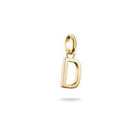 Thomas Sabo Charm Club Connect CC1210-413-39 - Colgante con letra D (chapado en oro de 18 quilates, plata 925 reciclada)