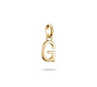 Thomas Sabo Charm Club Connect CC1213-413-39 - Colgante con letra G, chapado en oro de 18 quilates, plata 925 reciclada