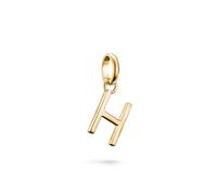 Thomas Sabo Charm Club Connect CC1214-413-39 - Colgante con letra H, chapado en oro de 18 quilates, plata 925 reciclada