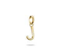 Thomas Sabo Charm Club Connect CC1216-413-39 - Colgante con letra J (chapado en oro de 18 quilates, plata 925 reciclada)