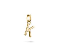 Thomas Sabo Charm Club Connect CC1217-413-39 - Colgante con letra K (chapado en oro de 18 quilates, plata 925 reciclada)