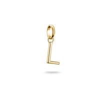 Thomas Sabo Charm Club Connect CC1218-413-39 - Colgante con letra L, chapado en oro de 18 quilates, plata 925 reciclada
