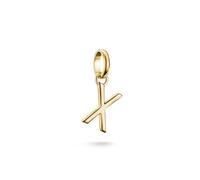 Thomas Sabo Charm Club Connect CC1230-413-39 - Colgante de plata 925 reciclada con letra X de 18 quilates