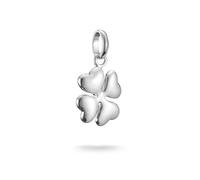 Thomas Sabo Charm Club Connect CC1236-001-21 - Colgante de trébol de la suerte en 3D de plata 925 reciclada