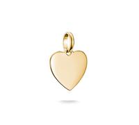 Thomas Sabo Charm Club Connect CC1272-413-39 - Colgante con forma de corazón chapado en oro de 18 quilates, plata 925 reciclada