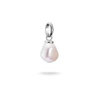 THOMAS SABO Charm Club Connect Charms - Colgante de plata 925, diseño de la suerte y el amor, talla única, Plata 925 reciclada, Perlas cultivadas de agua dulce