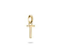 Thomas Sabo Charm Club Connect CC1226-413-39 - Colgante con letra T (chapado en oro de 18 quilates, plata 925 reciclada)