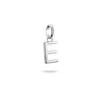 Thomas Sabo Charm Club Connect - Colgante de plata 925 reciclada, diseño de letra, talla única, Plata de ley, No es una piedra preciosa