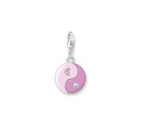 Thomas Sabo Charm Club Original Charm Colgante Yin & Yang Plata Reciclada 925 Esmalte Frío 2000-041-7