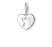 Thomas Sabo Charm con Cierre de Mujer con Plata de Ley 925/1000, Angel Logo heart Charm