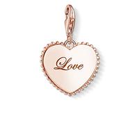 Thomas Sabo - Charm con Cierre de Mujer, Plata de Ley 925, Rosa