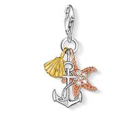 Thomas Sabo - Charm con Cierre para Mujer de Plata de Ley 925/1000 con Zirconia Cúbica
