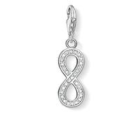 Thomas Sabo - Charm con Cierre para Mujer de Plata de Ley 925/1000 con Zirconia Cúbica