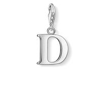 Thomas Sabo - Charm con Cierre para Mujer de Plata de Ley 925/1000, Letra D