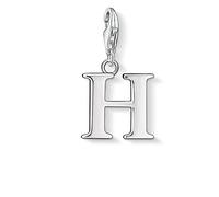 Thomas Sabo - Charm con Cierre para Mujer de Plata de Ley 925/1000, Letra H