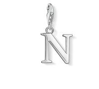 Thomas Sabo - Charm con Cierre para Mujer de Plata de Ley 925/1000, Letra N