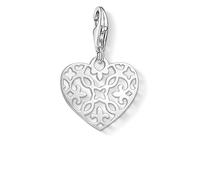 Thomas Sabo - Charm con Cierre para Mujer, Plata de Ley 925, Plateado