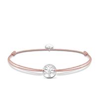 Thomas Sabo Pulsera de Tejido Little Secret, con Diseño de Árbol del Amor, Plata de Ley 925, LS031-401-19-L20V