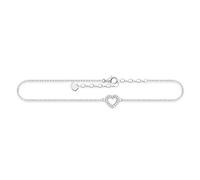 Thomas Sabo Pulsera tobillera de Mujer con Plata 925, Circonita