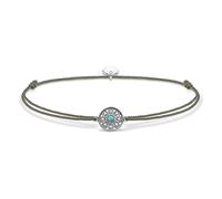 Thomas Sabo - Pulsera para Tobillo de Mujer, Plata de Ley 925, Gris