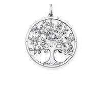 Thomas Sabo - Colgante con Motivos Inspirados en la Espiritualidad y Buena Fortuna, Abalorio con Árbol Del Amor en Color Plateado Pe759