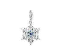 Thomas Sabo - Colgante de Copo de Nieve, Colgante de Copo de Nieve con Piedras Azules