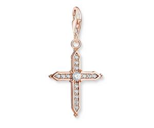 THOMAS SABO - Colgante de Cruz de Oro Rosa con Piedras Blancas - Accessories - Mujer - Rosa - ONE SIZE -