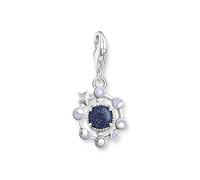 THOMAS SABO Colgante de fases lunares con piedra arenisca de imitación reciclada, plata de ley 925 2040-664-32, talla única, Plata de ley, piedra arenisca