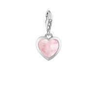 Thomas Sabo - Colgante de la Colección Love & Affection, Abalorio de Corazón con Cuarzo Rosa