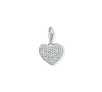 Thomas Sabo - Colgante de la Colección Love & Affection, Abalorio en Forma de Corazón con Piedras Blancas 1570