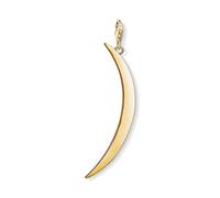 Thomas Sabo - Colgante Inspirado en Símbolos Celestiales, Abalorio Dorado en Forma de Luna Fina