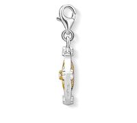 Thomas Sabo Colgante Inspirado en Símbolos Celestiales, Abalorio móvil con Luna y Estrella