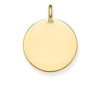 Thomas Sabo Colgante Moneda Grande Plata Chapadaen Oro LBPE0016-413-12, Dorado