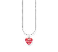 THOMAS SABO Collar con colgante de Best Friends, plata de ley 925, KE2237-007-10, talla única, Plata esterlina, No es una piedra preciosa
