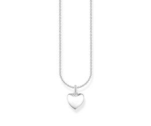 THOMAS SABO Collar con colgante de corazón de plata de ley 925 KE2234-001-21, talla única, Plata esterlina, No es una piedra preciosa