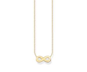 THOMAS SABO Collar con colgante infinito de plata chapada en oro KE2221-413-39, talla única, Plata esterlina, No es una piedra preciosa
